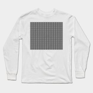 Aztec style black and white pattern Long Sleeve T-Shirt